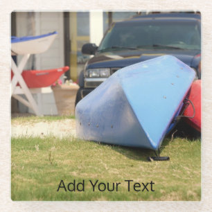 Canoes en Kayaks van Shirley Taylor Glazen Onderzetter