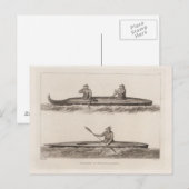 Canoes, Oonalashka, Alaska Briefkaart (Voorkant / Achterkant)