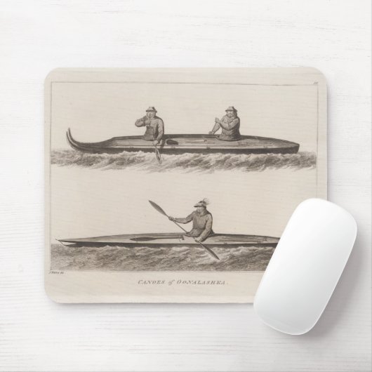 Canoes, Oonalashka, Alaska Muismat (Met muis)