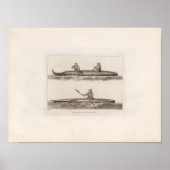 Canoes, Oonalashka, Alaska Poster (Voorkant)