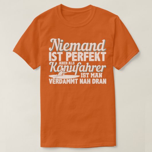 Canoexistt Perfect Kayak Watersport T-shirt (Design voorkant)