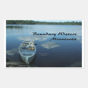 Canoing the Boundary Waters v.1 Rechthoekige Sticker