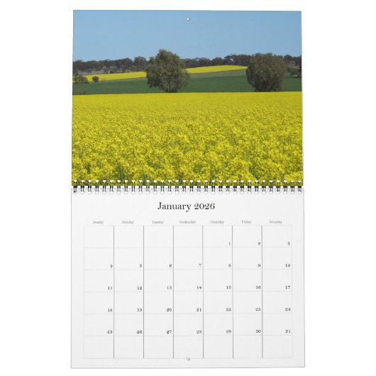 Canola 2026 kalender (Jan 2026)