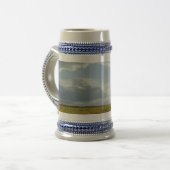 Canola Field & Cloudy Sky Grey/Blue 22 oz Stein Bierpul (Voorkant links)