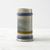 Canola Field & Cloudy Sky Grey/Blue 22 oz Stein Bierpul (Center)
