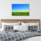 Canola Fields Canvas Afdruk (Insitu (Slaapkamer))