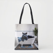 Canole Jaguar in Bath Tote Bag (Voorkant)