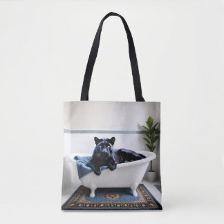 Canole Jaguar in Bath Tote Bag