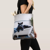 Canole Jaguar in Bath Tote Bag (Dichtbij)