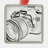 Canon 7d metalen ornament (Voorkant)