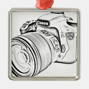 Canon 7d metalen ornament