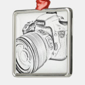 Canon 7d metalen ornament (Links)
