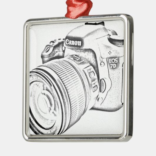Canon 7d metalen ornament (Links)