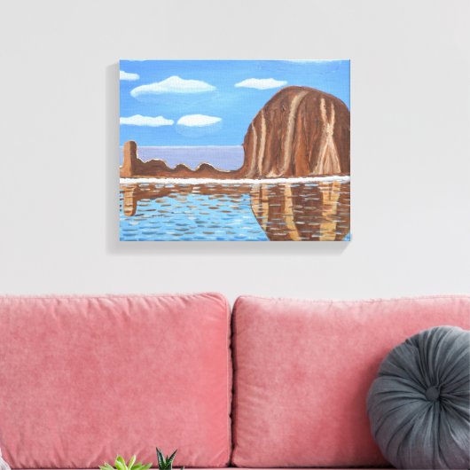 Canon Beach Oregon Canvas Afdruk (Insitu (Woonkamer))