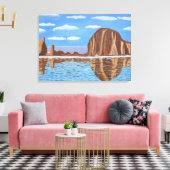Canon Beach Oregon Canvas Afdruk (Insitu (Woonkamer))