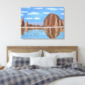 Canon Beach Oregon Canvas Afdruk (Insitu (Slaapkamer))