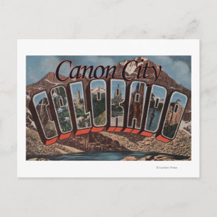Canon City, Colorado - grote lettertjes Briefkaart