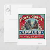 Canon City, Colorado - Royal Gorge Apple Label Briefkaart (Voorkant / Achterkant)