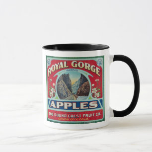 Canon City, Colorado - Royal Gorge Apple Label Mok