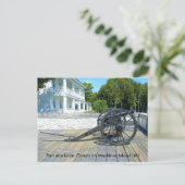 Canon in Fort Mackinac Briefkaart (Staand voorkant)