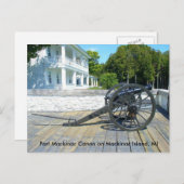 Canon in Fort Mackinac Briefkaart (Voorkant / Achterkant)
