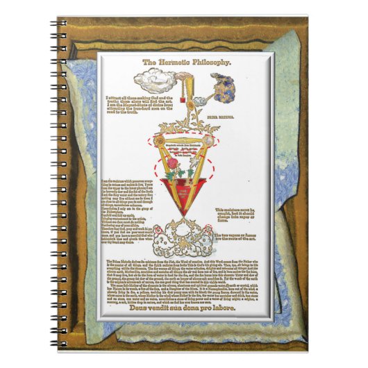 Canon Legends Rosicruciale an 33 Rose & Lily Tabel Notitieboek (Voorkant)