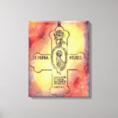 Canon Legends Rozenkruisers Embleem Canvas Afdruk (Voorkant)