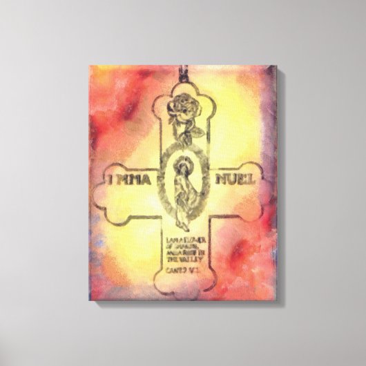 Canon Legends Rozenkruisers Embleem Canvas Afdruk (Voorkant)