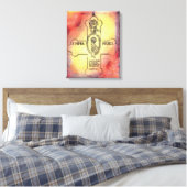 Canon Legends Rozenkruisers Embleem Canvas Afdruk (Insitu (Slaapkamer))