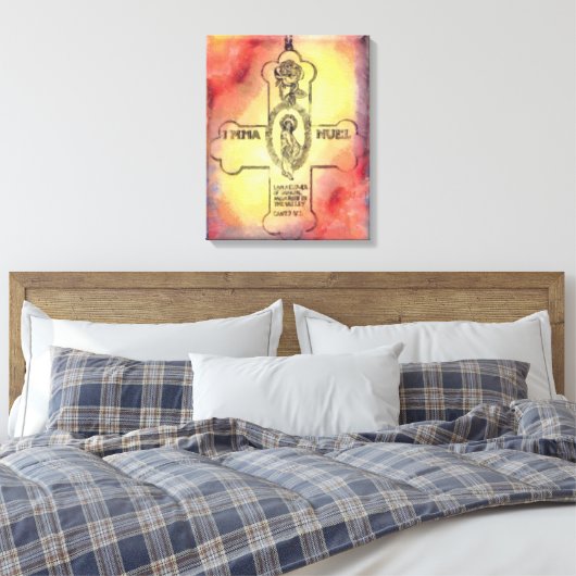 Canon Legends Rozenkruisers Embleem Canvas Afdruk (Insitu (Slaapkamer))