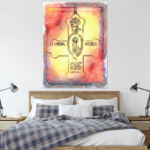 Canon Legends Rozenkruisers Embleem Canvas Afdruk (Insitu (Slaapkamer))