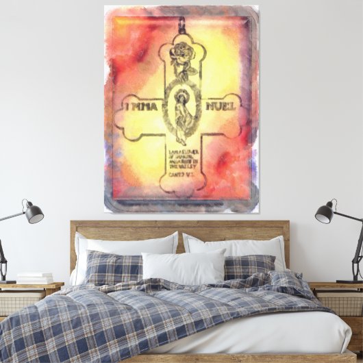 Canon Legends Rozenkruisers Embleem Canvas Afdruk (Insitu (Slaapkamer))