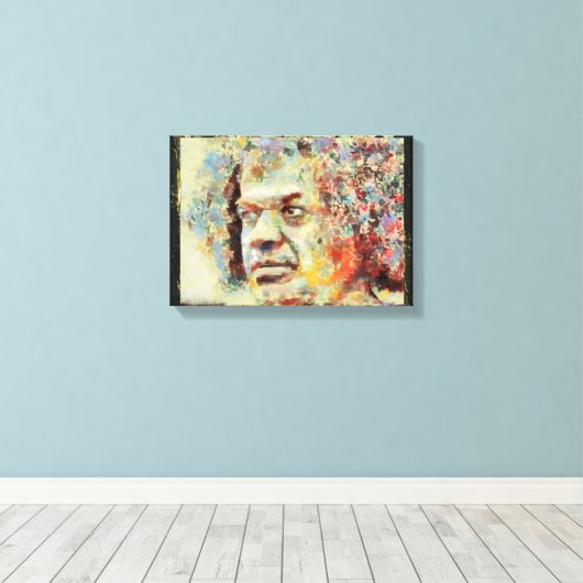 Canon Legends Sai Baba Canvas Afdruk (Insitu (Houten vloer))