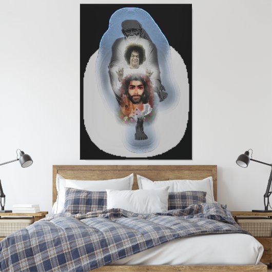 Canon Legends Sai Baba Canvas Afdruk (Insitu (Slaapkamer))