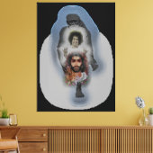 Canon Legends Sai Baba Canvas Afdruk (Insitu (Woonkamer))