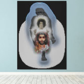 Canon Legends Sai Baba Canvas Afdruk (Insitu (Houten vloer))