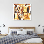 Canon Legends Sai Baba Waterverf - Canvas Afdruk (Insitu (Slaapkamer))