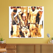 Canon Legends Sai Baba Waterverf - Canvas Afdruk (Insitu (Woonkamer))