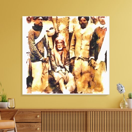 Canon Legends Sai Baba Waterverf - Canvas Afdruk (Insitu (Woonkamer))