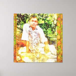 Canon Legends Sathya Sai Baba Benson White - Canvas Afdruk