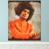 Canon Legends Sathya Sai Baba - Canvas Afdruk (Insitu (Houten vloer))