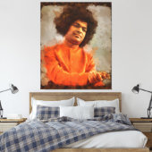 Canon Legends Sathya Sai Baba - Canvas Afdruk (Insitu (Slaapkamer))