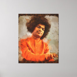 Canon Legends Sathya Sai Baba - Canvas Afdruk