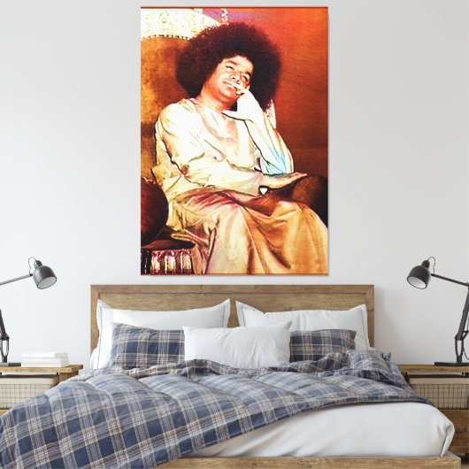 Canon Legends Sathya Sai Baba - Canvas Afdruk (Insitu (Slaapkamer))
