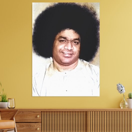 Canon Legends Sathya Sai Baba - Canvas Afdruk (Insitu (Woonkamer))