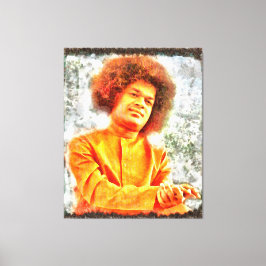 Canon Legends Sathya Sai Baba - Canvas Afdruk