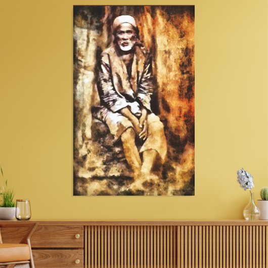 Canon Legends Shirdi Sai Baba - Canvas Afdruk (Insitu (Woonkamer))