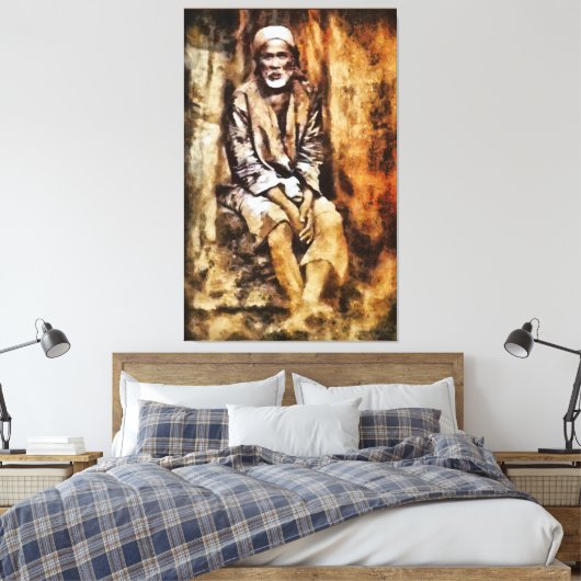 Canon Legends Shirdi Sai Baba - Canvas Afdruk (Insitu (Slaapkamer))