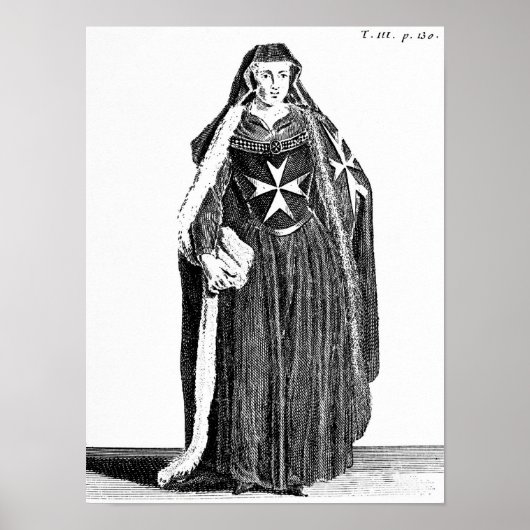 Canoness of the Order of St. John of Jerusalem Poster (Voorkant)