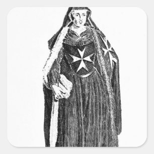 Canoness of the Order of St. John of Jerusalem Vierkante Sticker